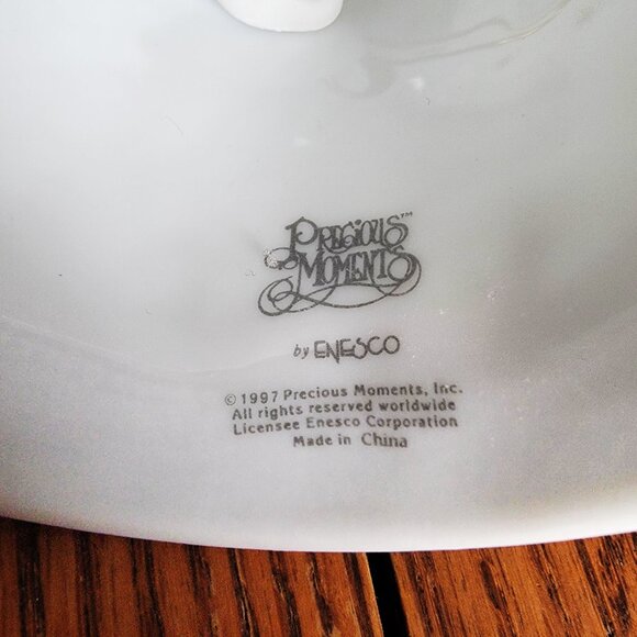 Vintage Enesco Precious Moments Porcelain Christmas Bell-1997 - Picture 5 of 5